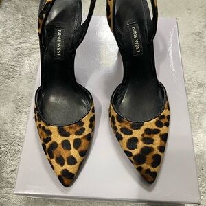 Nine West Black and Brown Stiletto Heels